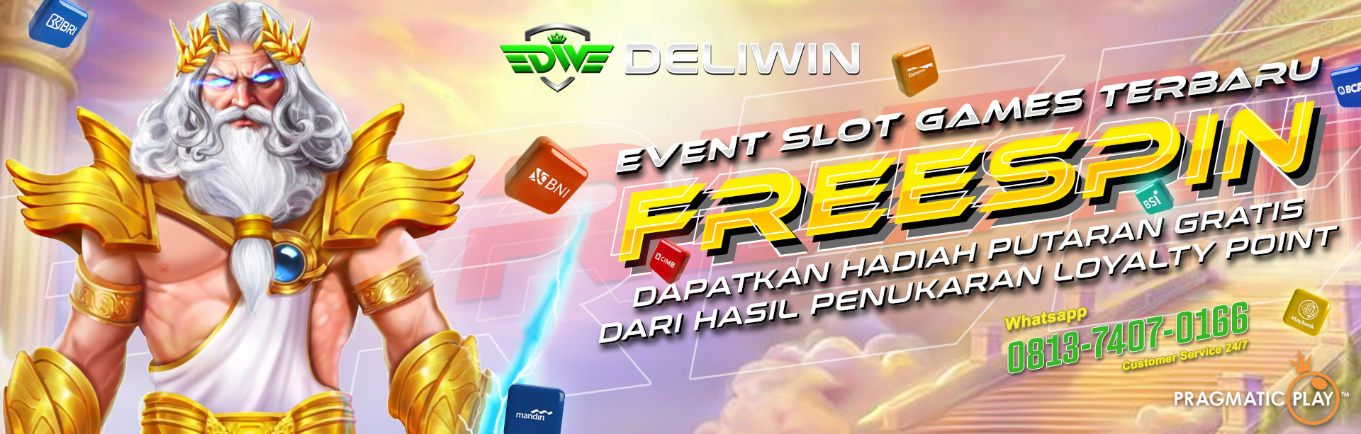 EVENT FREE SPIN  PRAGMATIC PLAY DELIWIN