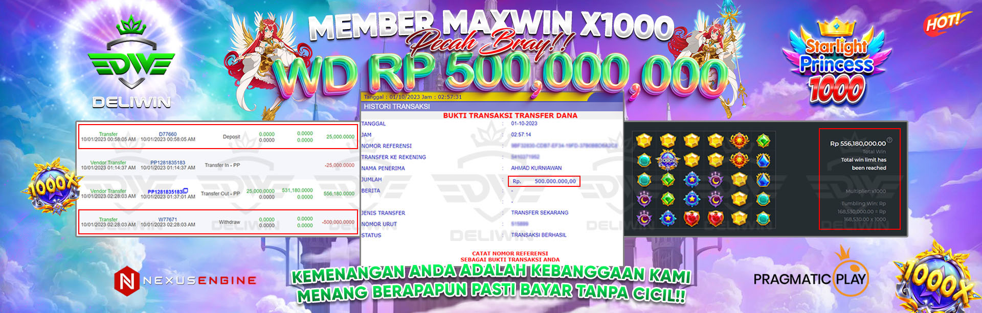 MEMBER MAXWIN STARLIGHT PRINCESS 1000 PRAGMATICPLAY SLOT DELIWIN